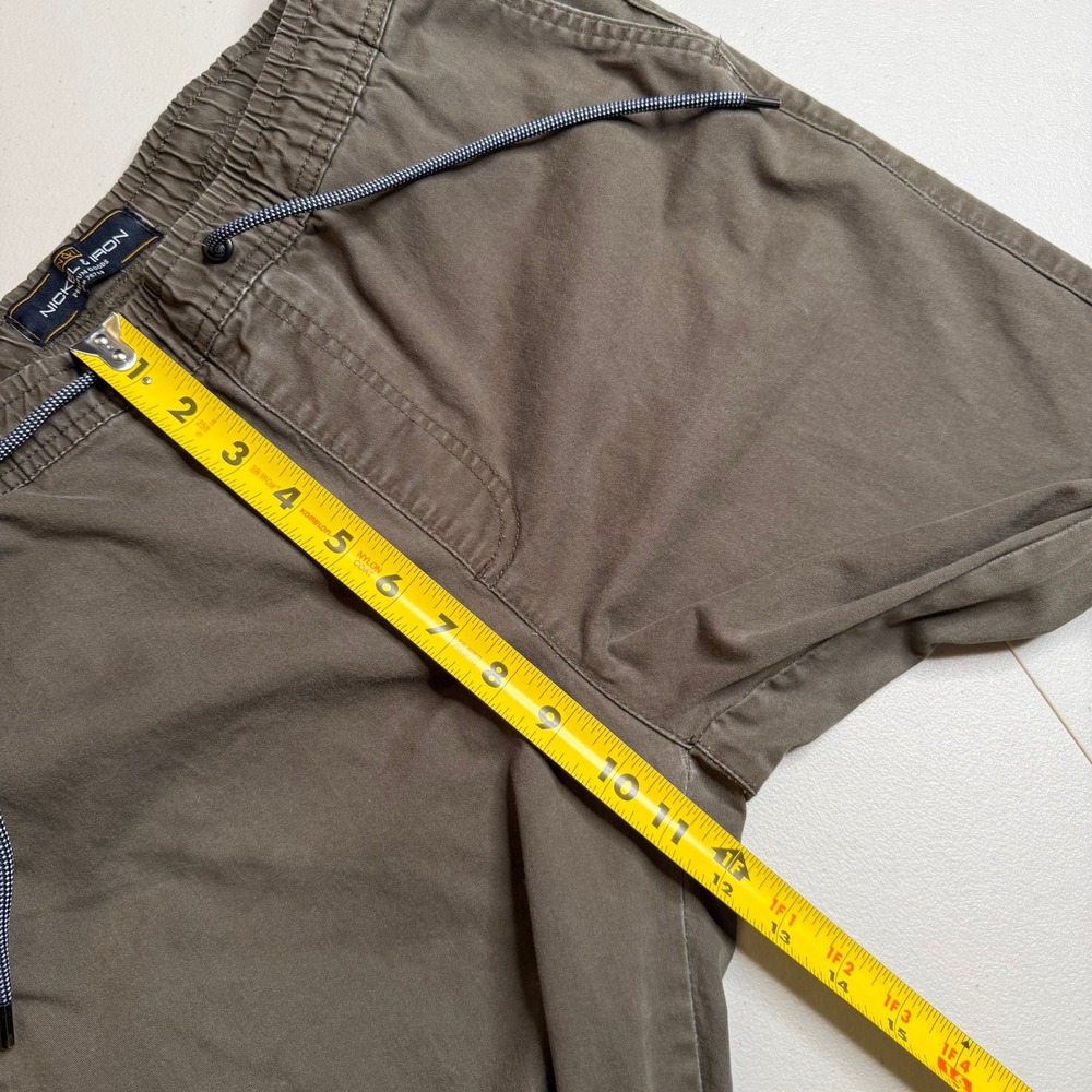 Nickel & Iron Mens Large‎ Jogger Pants Olive Green Khaki Elastic Waist RN75760 View 6